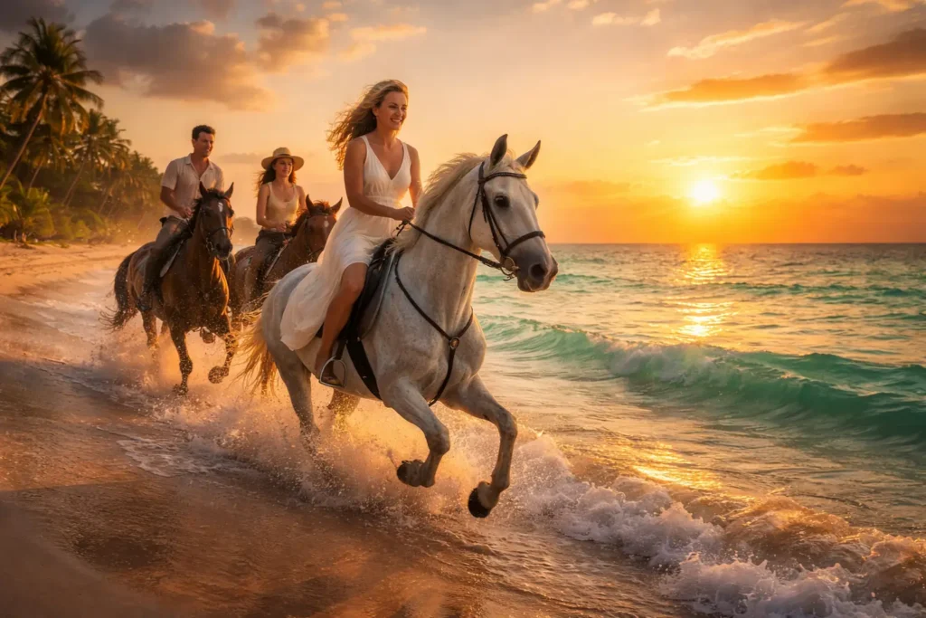 Horse and camel riding experiences in Hurghada beach and desert