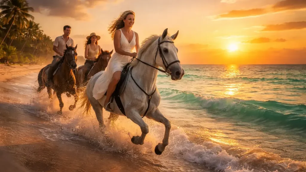 horse riding hurghada -beach and desert