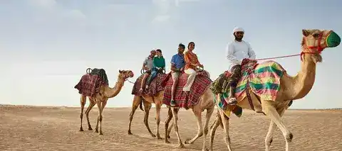 Short camel ride beach